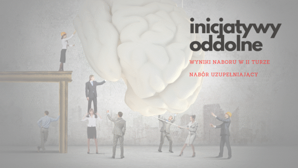Inicjatywy Oddolne – wyniki 2 tury – nabór uzupełniający